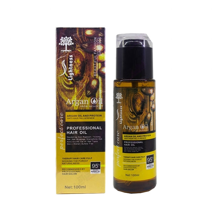 روغن آرگان لایتنس مدل شیشه ای حجم 100 میلی لیتر