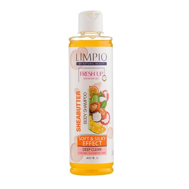 شامپو بدن لیمپیو حاوی شی باتر مخصوص پوست خشک 400ml