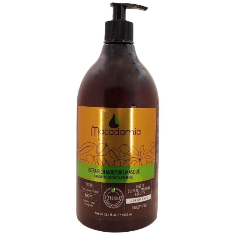 ماسک مو ماکادامیا Ultra Rich Moisture Masque مناسب موی فر حجم ۱۰۰۰ میلی‌لیتر