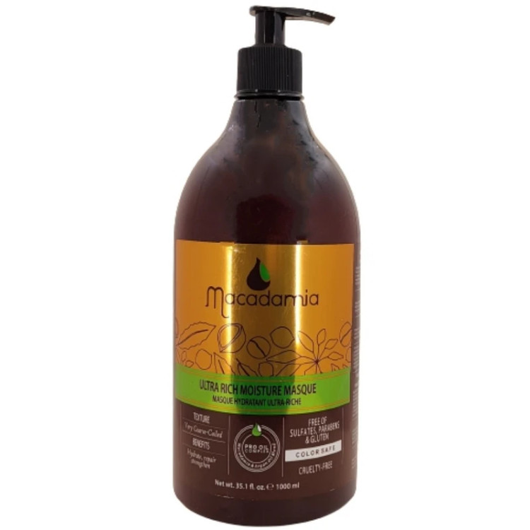ماسک مو ماکادامیا Ultra Rich Moisture Masque مناسب موی فر حجم ۱۰۰۰ میلیلیتر