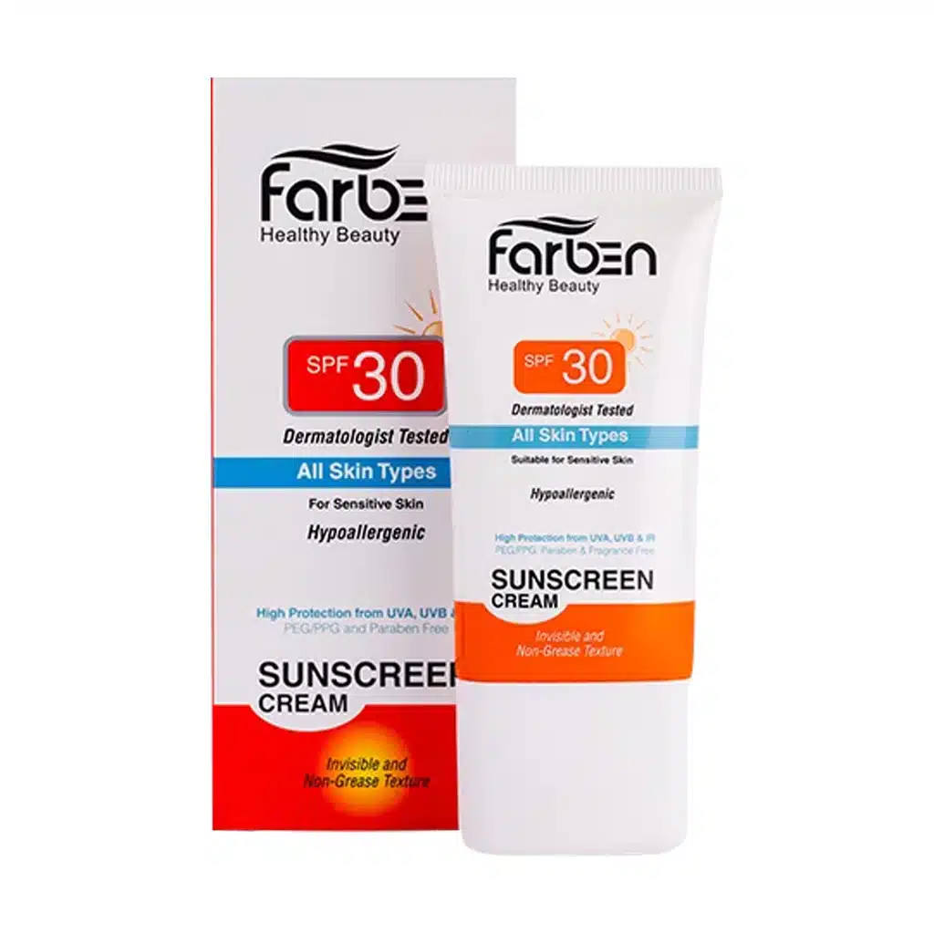 ضد آفتاب SPF 30 فاربن FARBEN | محافظت روزانه از پوست