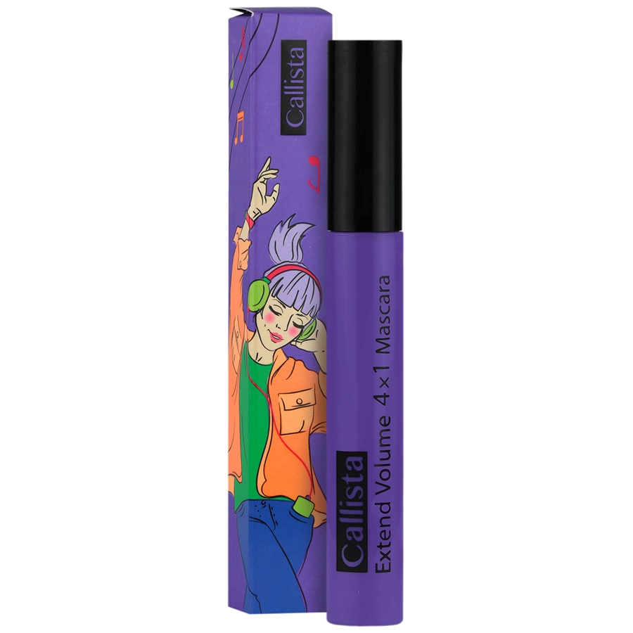 ریمل کالیستا بنفش مدل اکستندولوم حجم دهنده ۴ کاره | Callista Extend Mascara